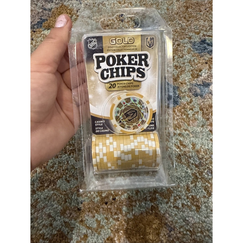 Poker Chips Las Vegas Golden Knights Poker Chip Gold, NHL‎ Collectors Edition